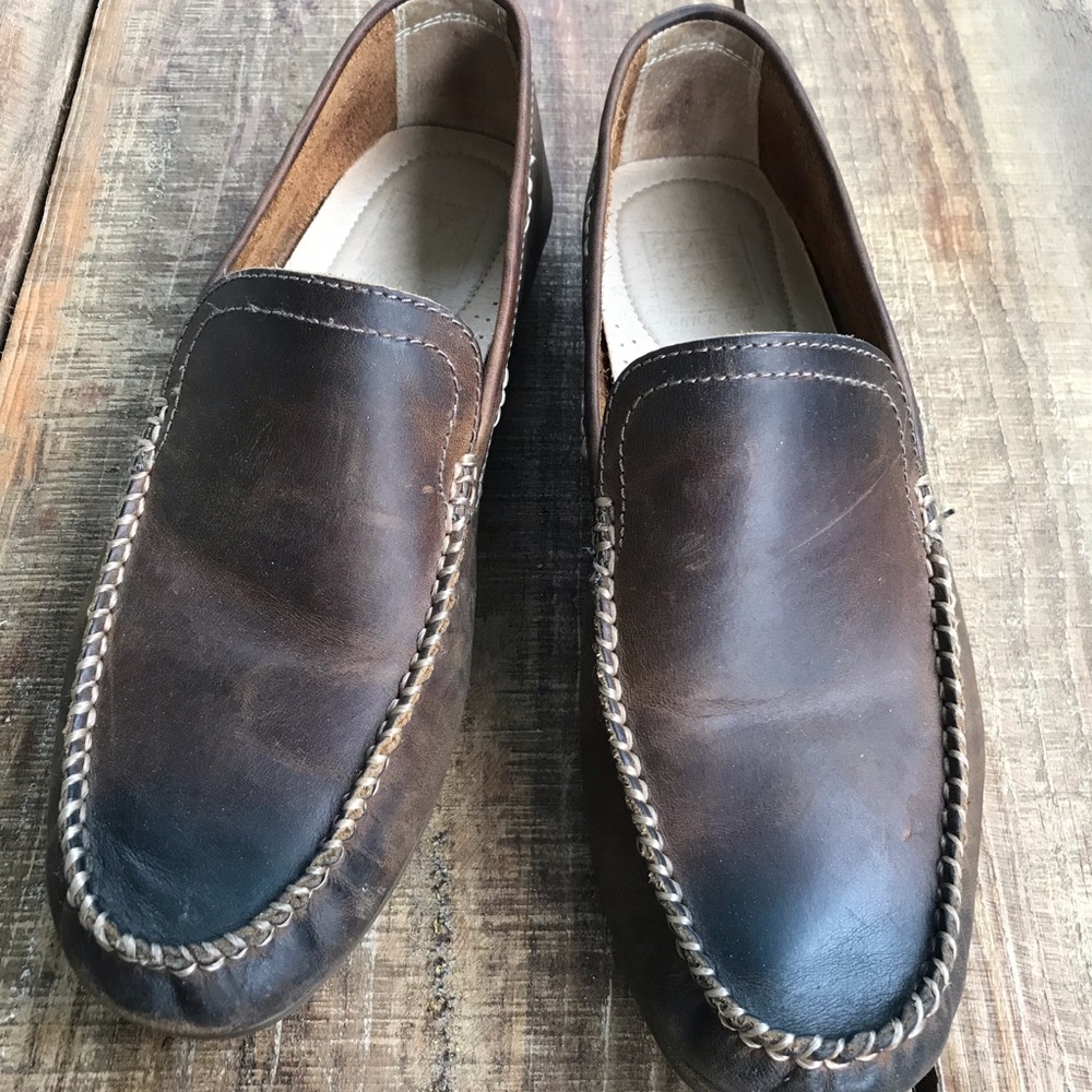 Frye Brown Leather Loafers
